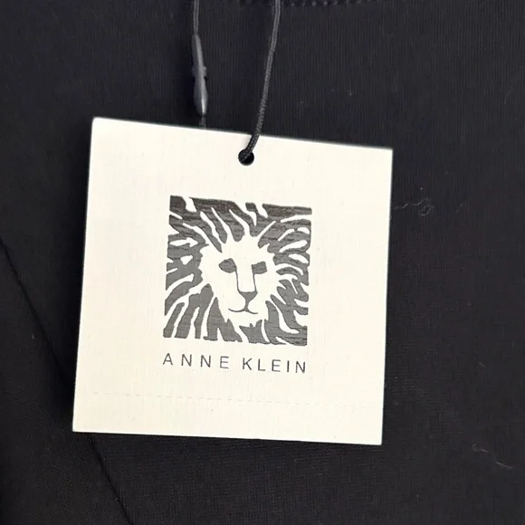 Anne Klein Black Long Sleeve Ruffle Top - Picture 2 of 5